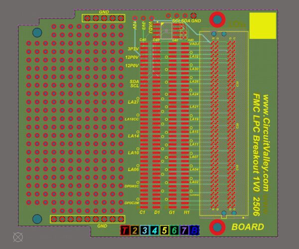 FPGA FMC LPC Breakout Board