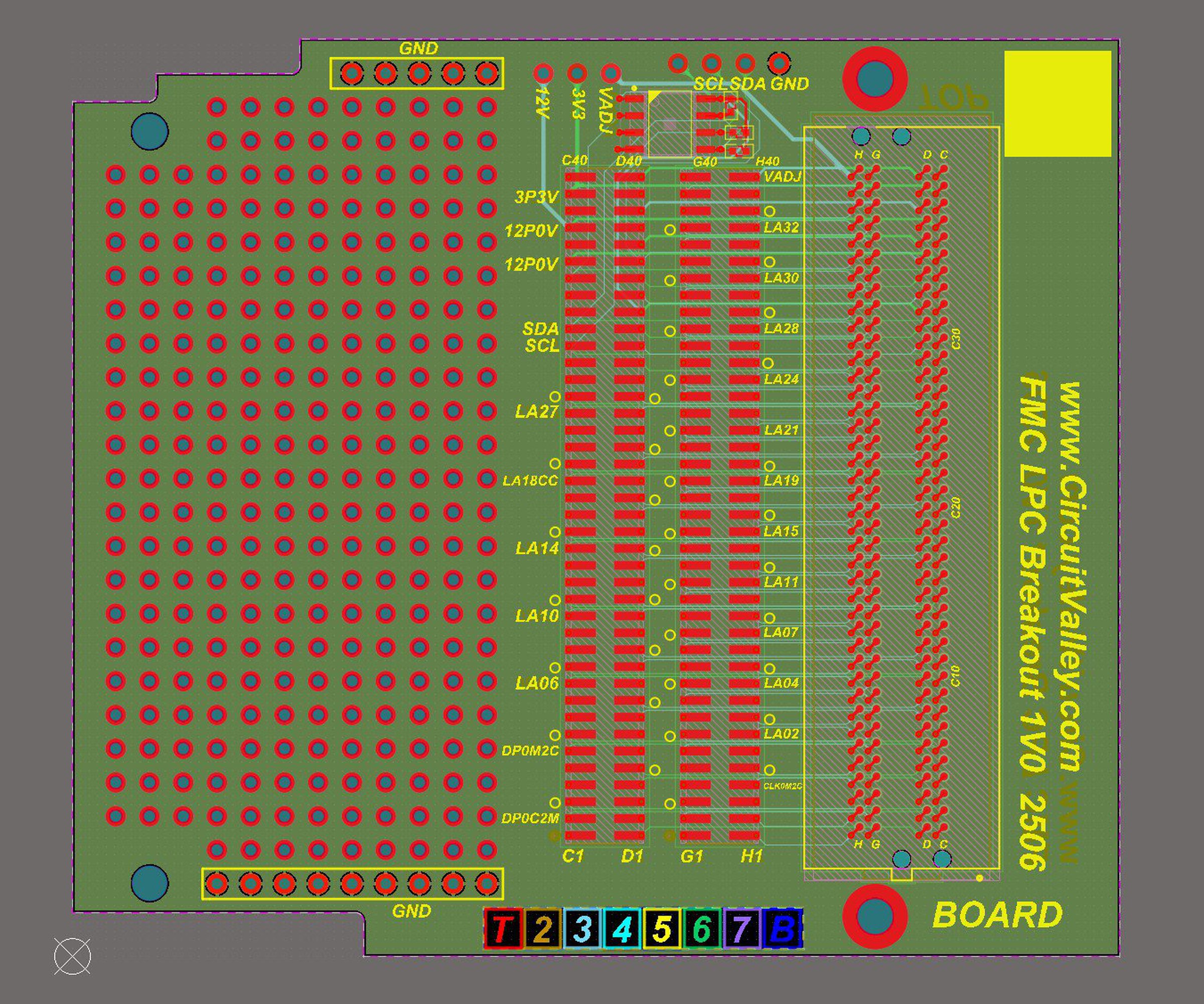 FPGA FMC LPC Breakout Board - Image 2