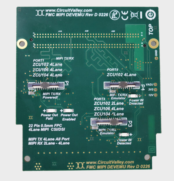 FPGA FMC MIPI Emulator TX/RX Breakout Board with FMC LPC