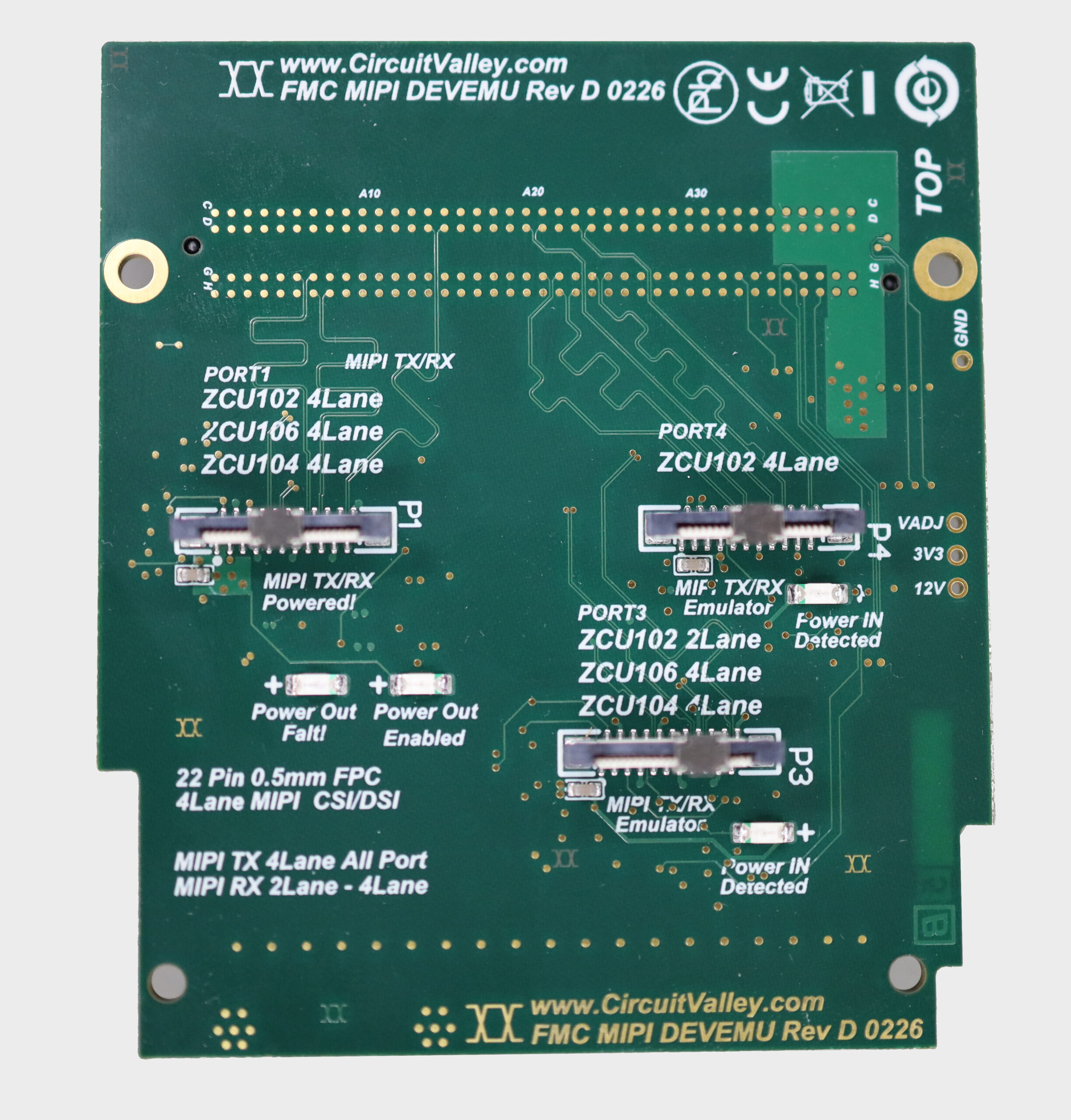 FPGA FMC MIPI Emulator TX/RX Breakout Board with FMC LPC - Image 2