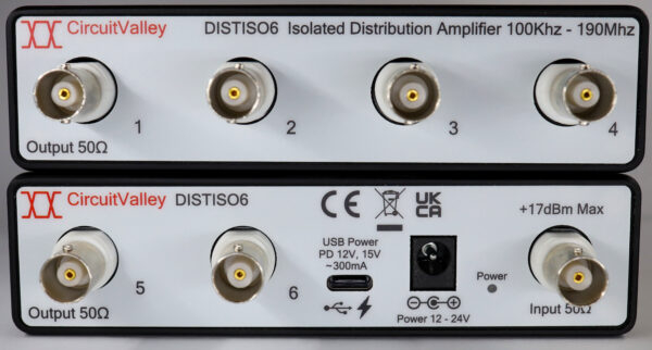 DISTISO6 Isolated Distribution Amplifier 6 Output